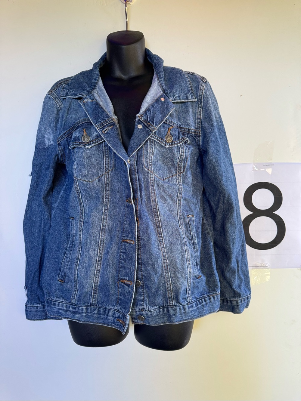 Wallflower Women's Blue Denim Trucker Jacket